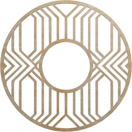 Ekena Millwork Empire Wood Fretwork Pierced Ceiling Medallion, Hickory, 20"OD x 7 3/8"ID x 1/4"T CMWP20X20X0250EPHI